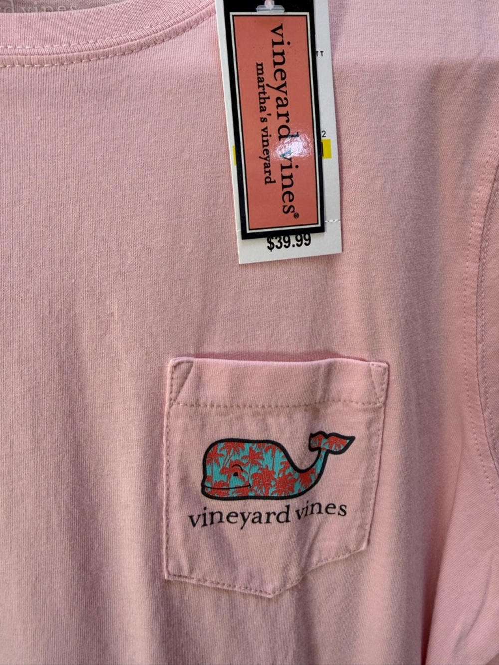 Vineyard Vines Light Pink Crewneck Tee Women size M Brand New